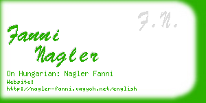 fanni nagler business card
